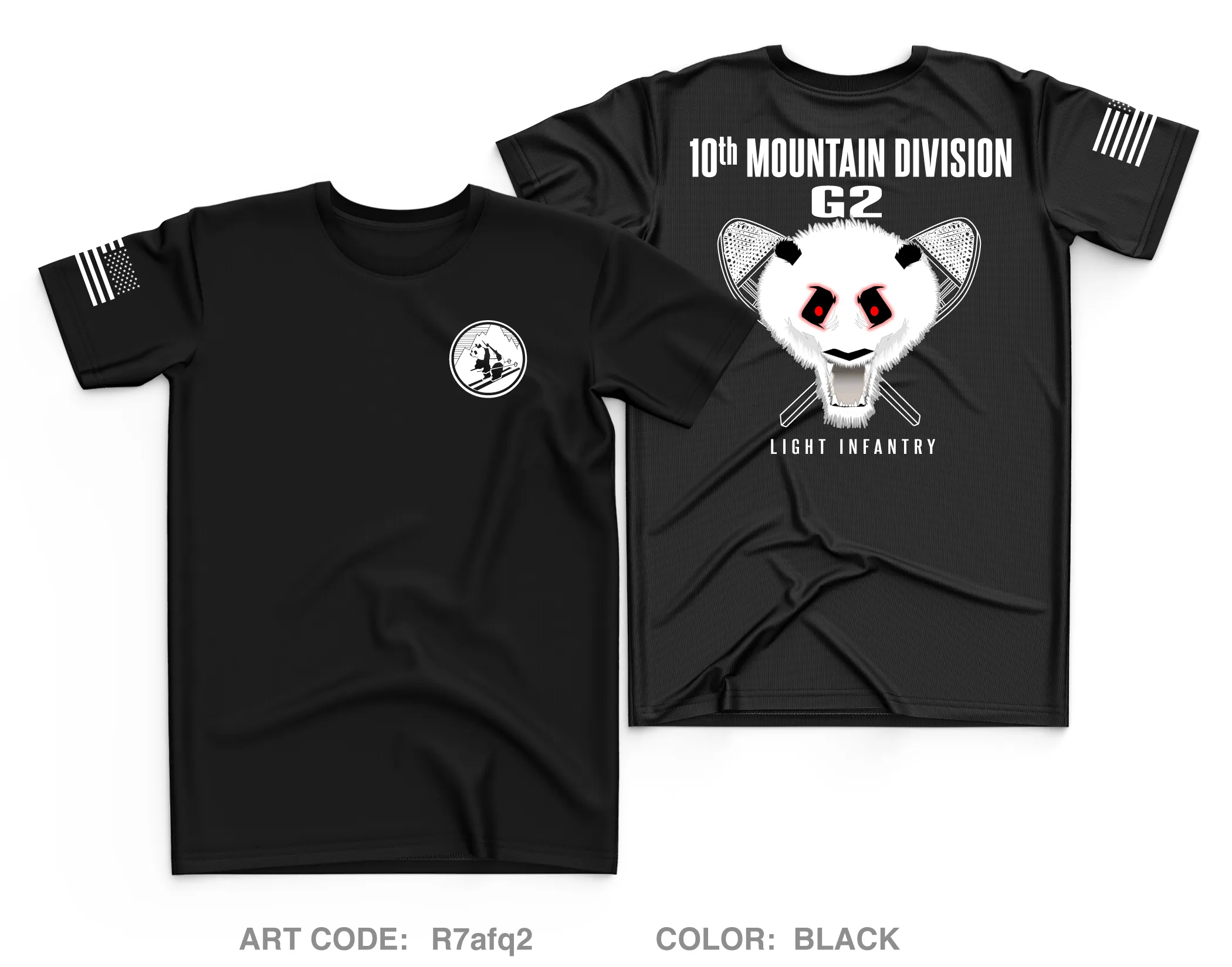 10th MTN DIV G2 Core Men's SS Performance Tee - R7afq2