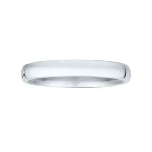 14k Gold 3MM High Dome Gents Wedding Band ZV1-3