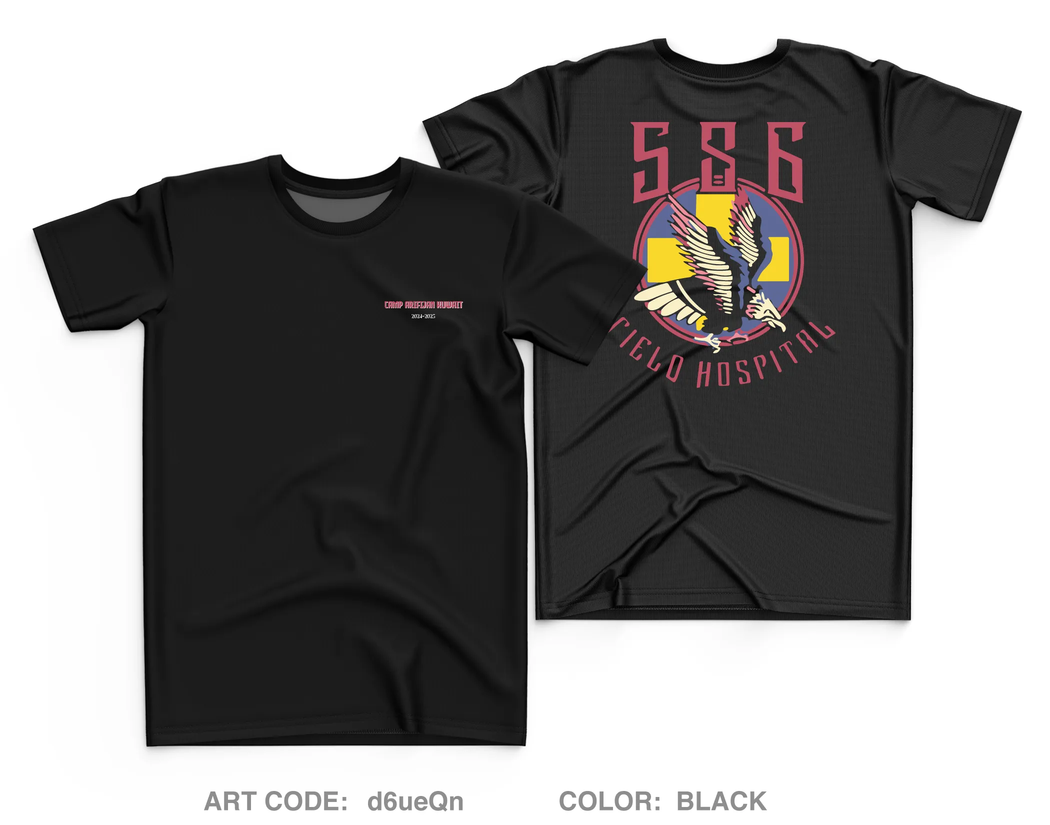 586th Field Hospital Core Men's SS Performance Tee - d6ueQn