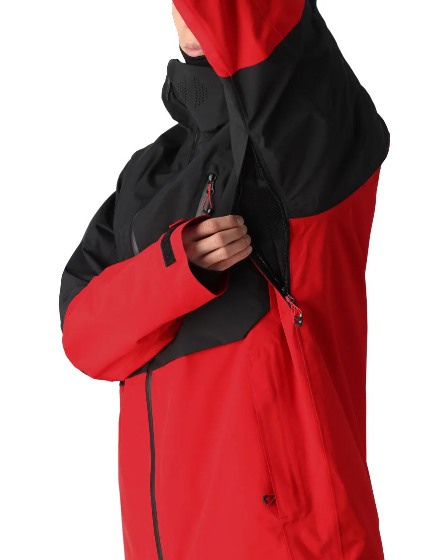 686 Men's Hydra Thermagraph Jacket True Red Colorblock 2025