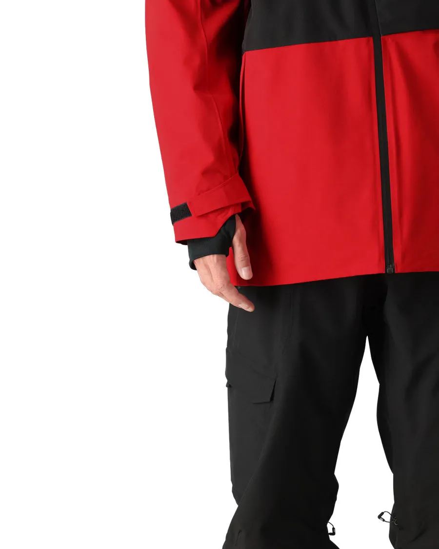 686 Men's Hydra Thermagraph Jacket True Red Colorblock 2025