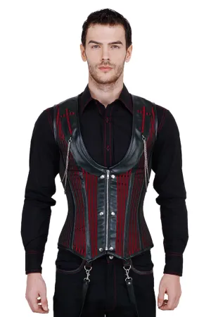 Alaric Steel Boned Gothic Men's Corset