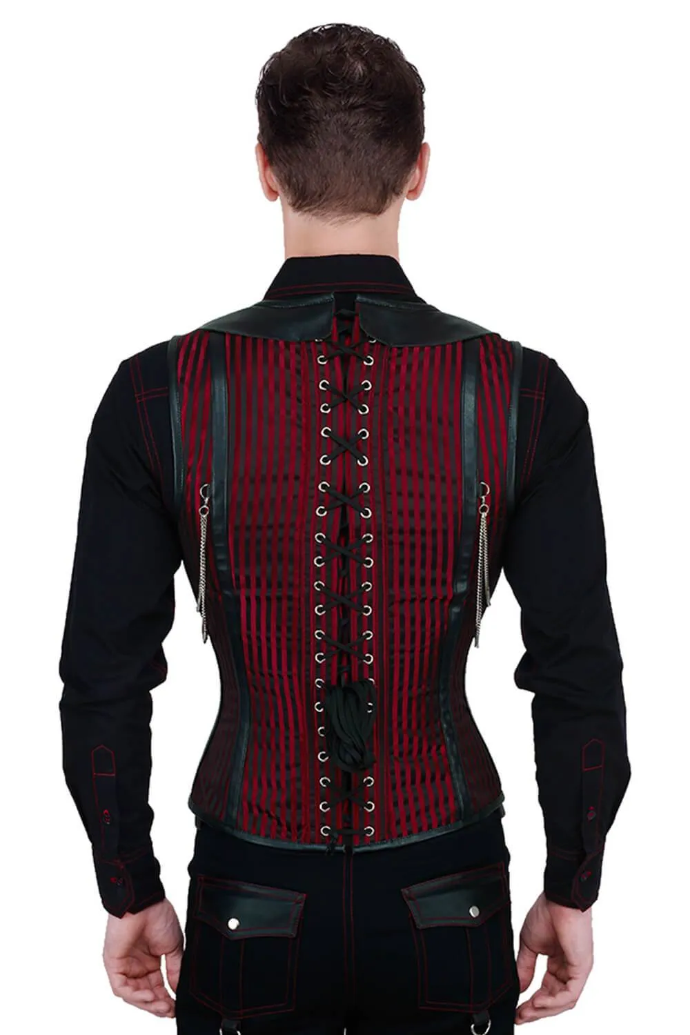 Alaric Steel Boned Gothic Men's Corset