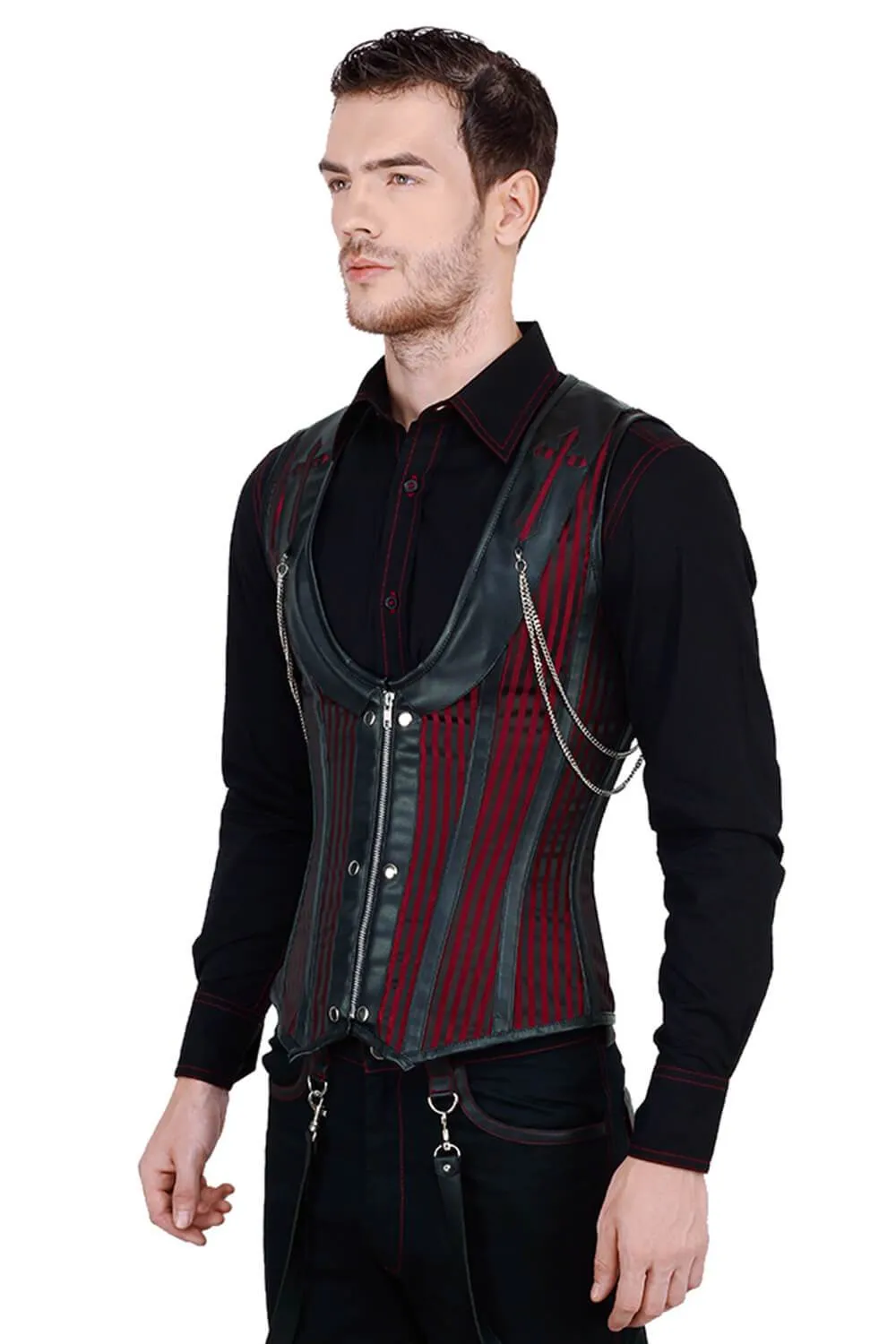 Alaric Steel Boned Gothic Men's Corset