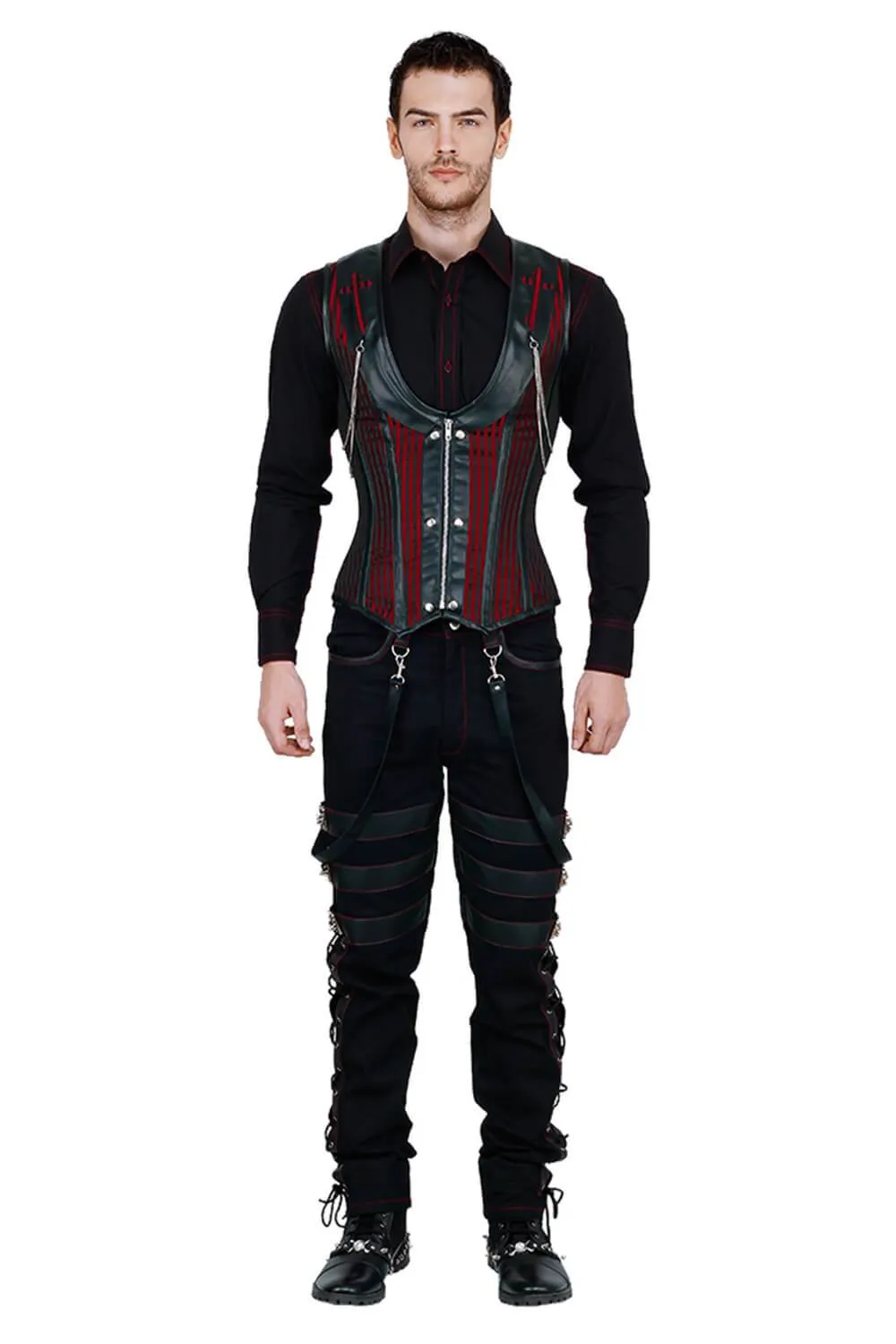 Alaric Steel Boned Gothic Men's Corset