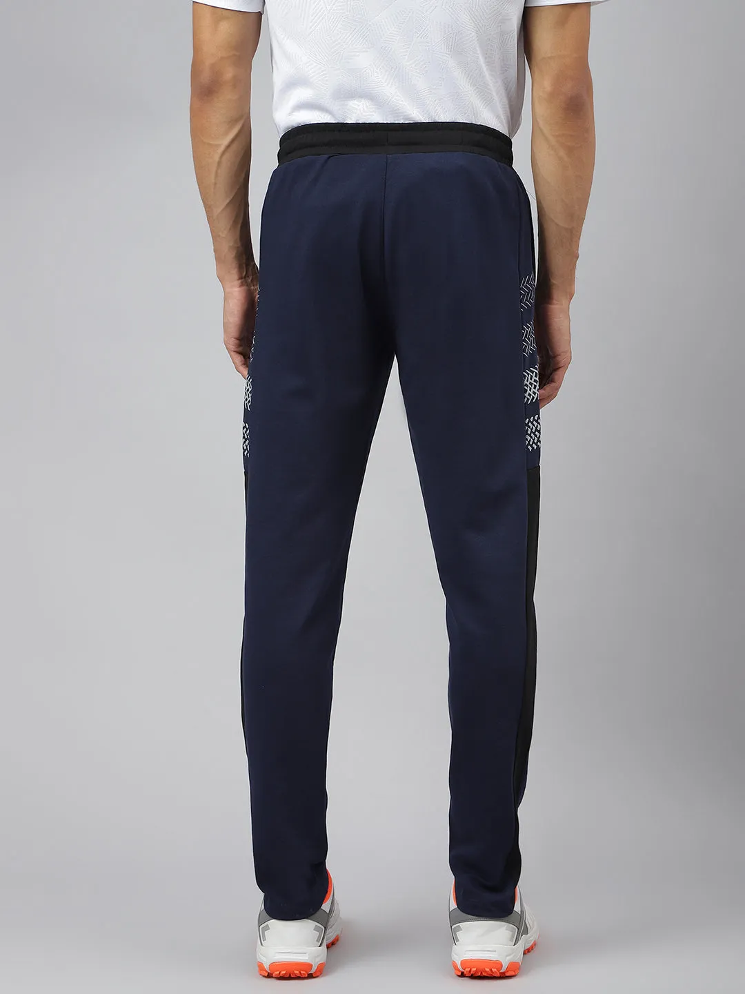 Alcis Men Graphic-Print Dress Blue Soft-Touch Athleisure Track Pants