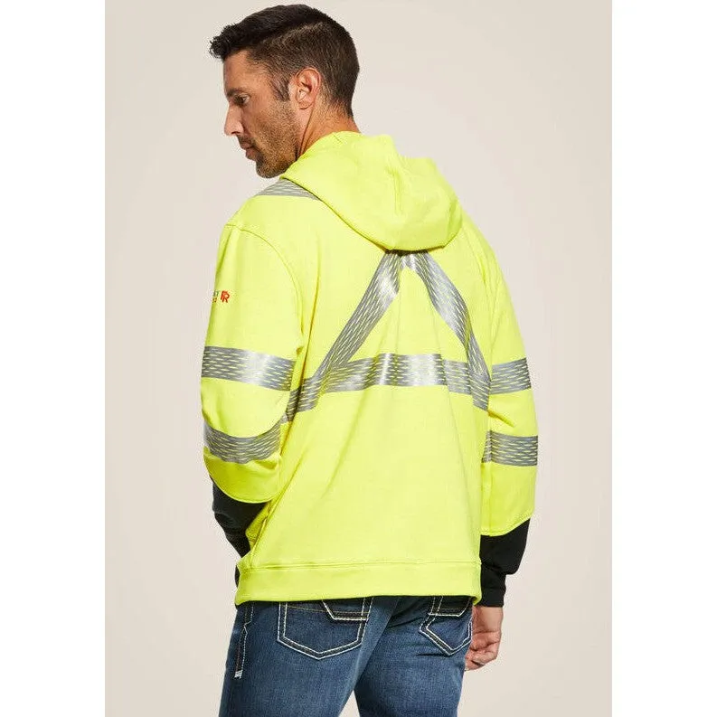 Ariat Men's Hi-Vis Flame Resist Workwear Hoodie Yellow - 10027912