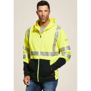 Ariat Men's Hi-Vis Flame Resist Workwear Hoodie Yellow - 10027912