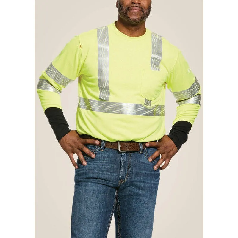 Ariat Men's Hi-Vis Flame Resist Workwear T-Shirt Yellow - 10025432