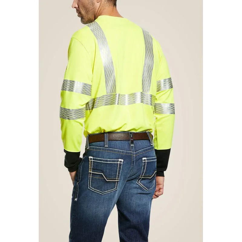 Ariat Men's Hi-Vis Flame Resist Workwear T-Shirt Yellow - 10025432