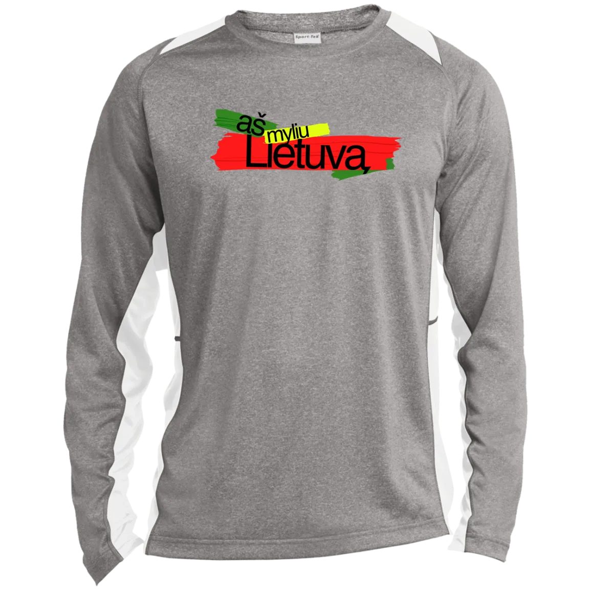 As Myliu Lietuva - Men's Long Sleeve Colorblock Activewear Performance T