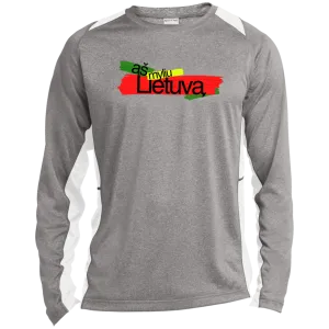 As Myliu Lietuva - Men's Long Sleeve Colorblock Activewear Performance T