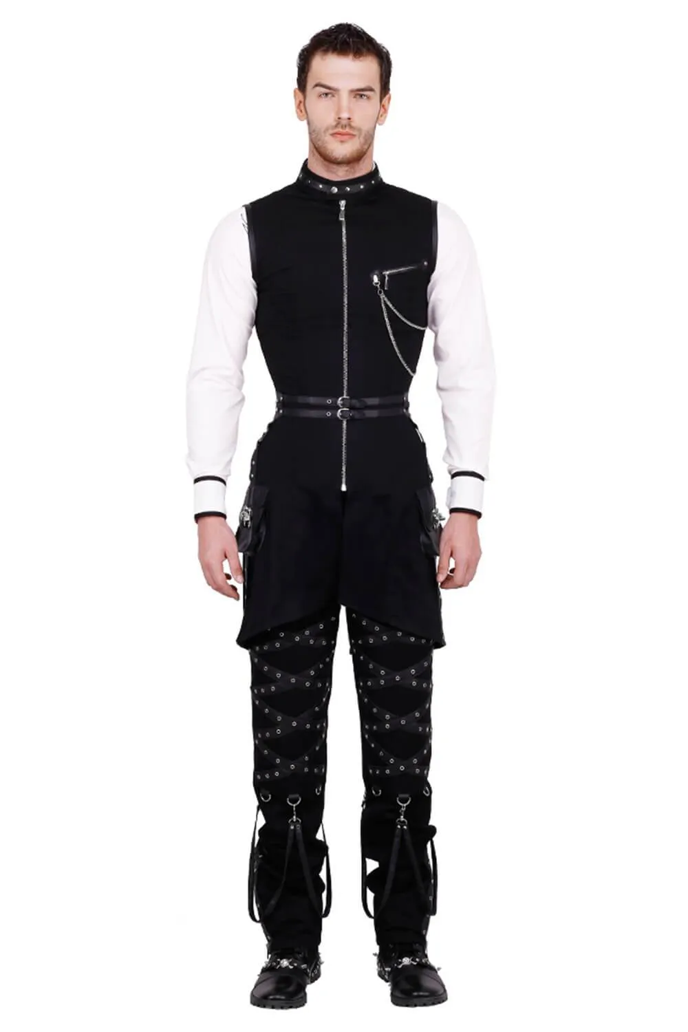 Azrael Cotton Gothic Men's Overchest Corset