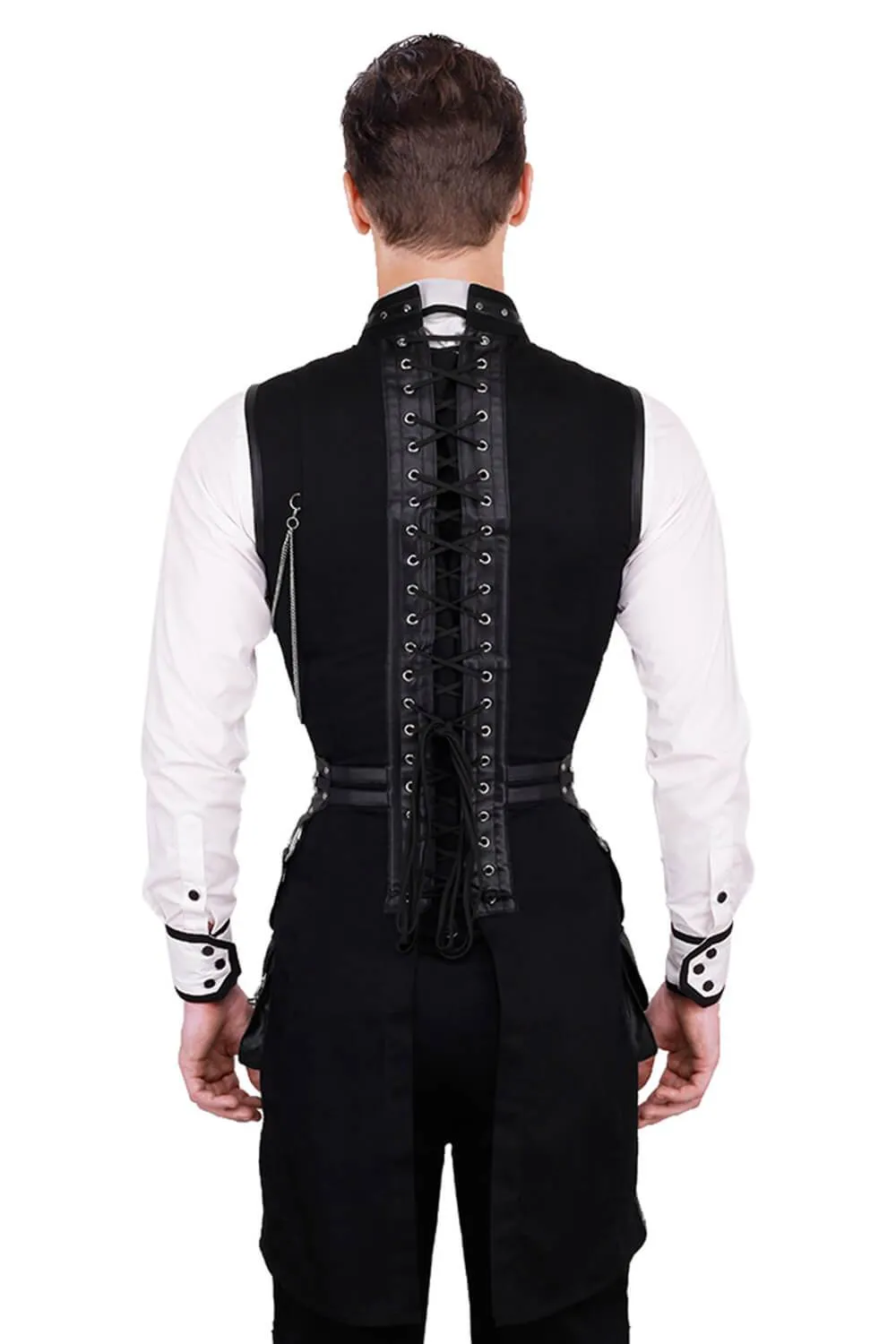 Azrael Cotton Gothic Men's Overchest Corset
