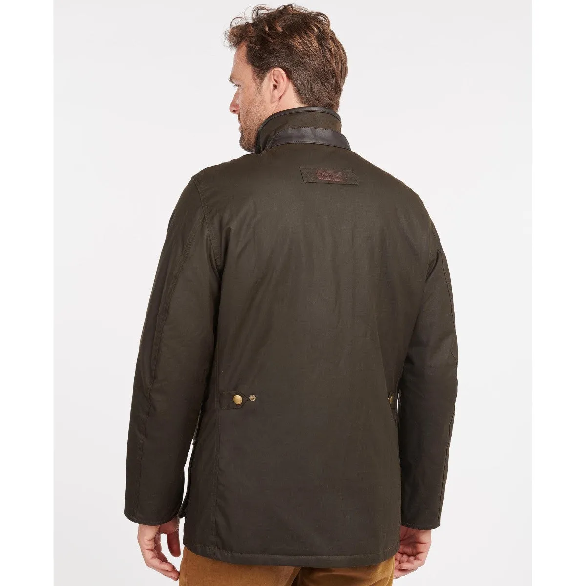 Barbour Hereford Waxed Cotton Jacket Men's (Olive)