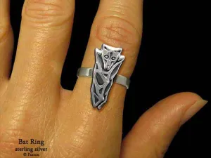 Bat Ring Sterling Silver