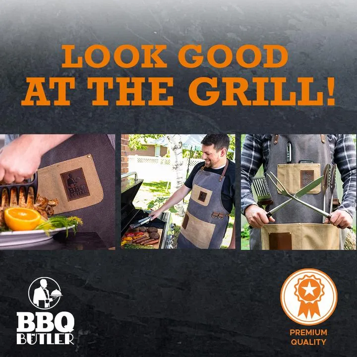 BBQ Butler || Waxed BBQ Apron
