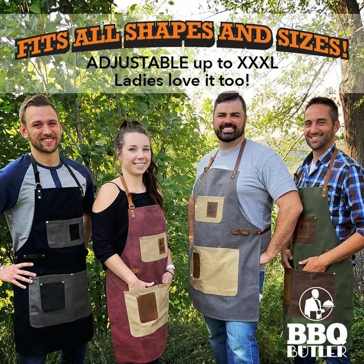 BBQ Butler || Waxed BBQ Apron