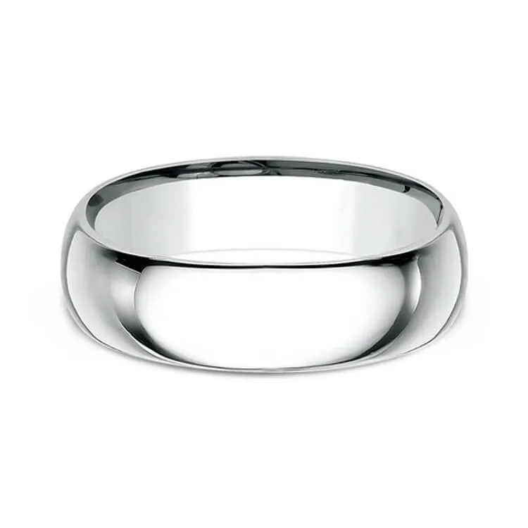 Benchmark Regular Dome Comfort-Fit Men's Wedding Band SLCF17014KW