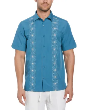 Big & Tall Geo Embroidery Panel Shirt