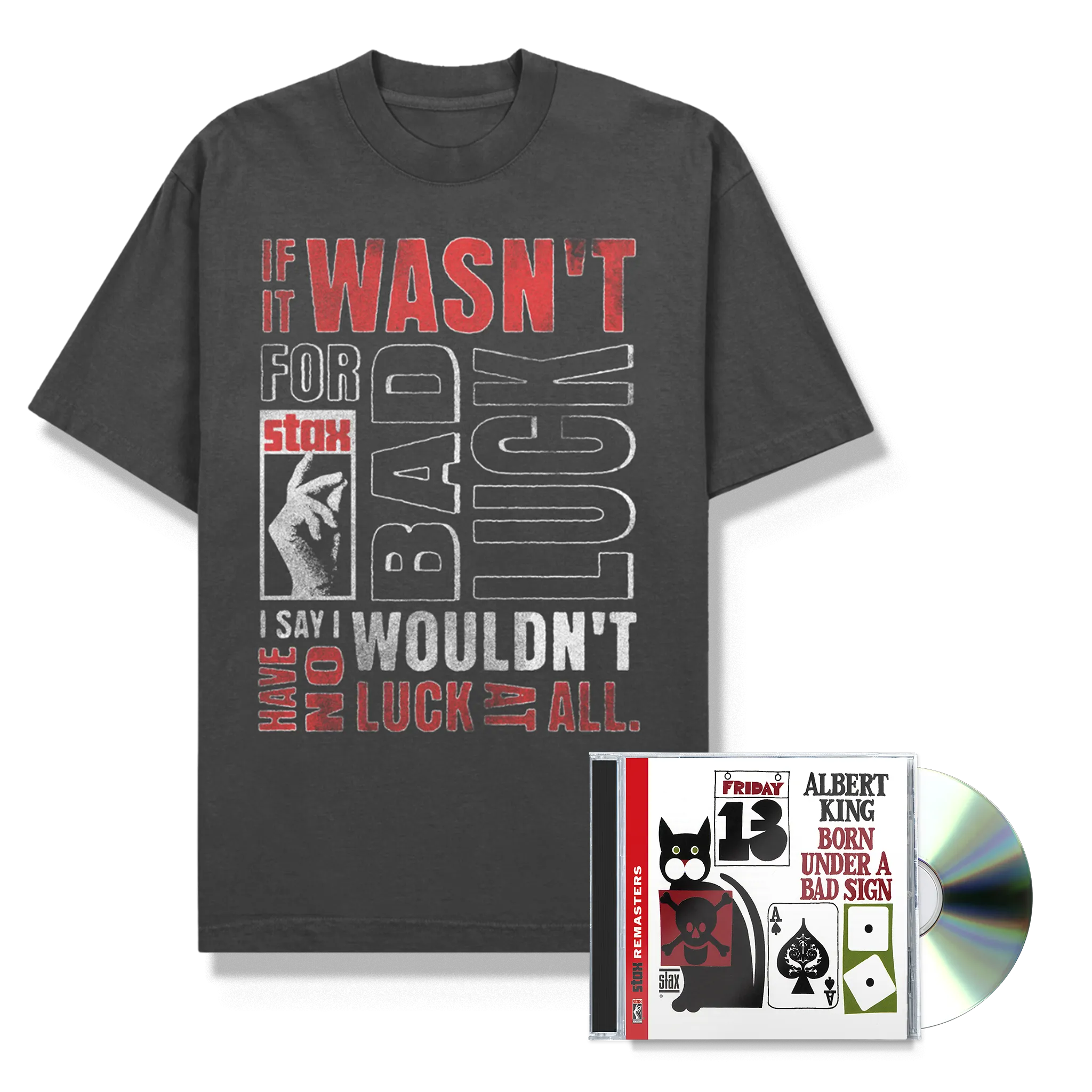 Born Under A Bad Sign (CD)   Born Under a Bad Sign Lyric Tee Bundle