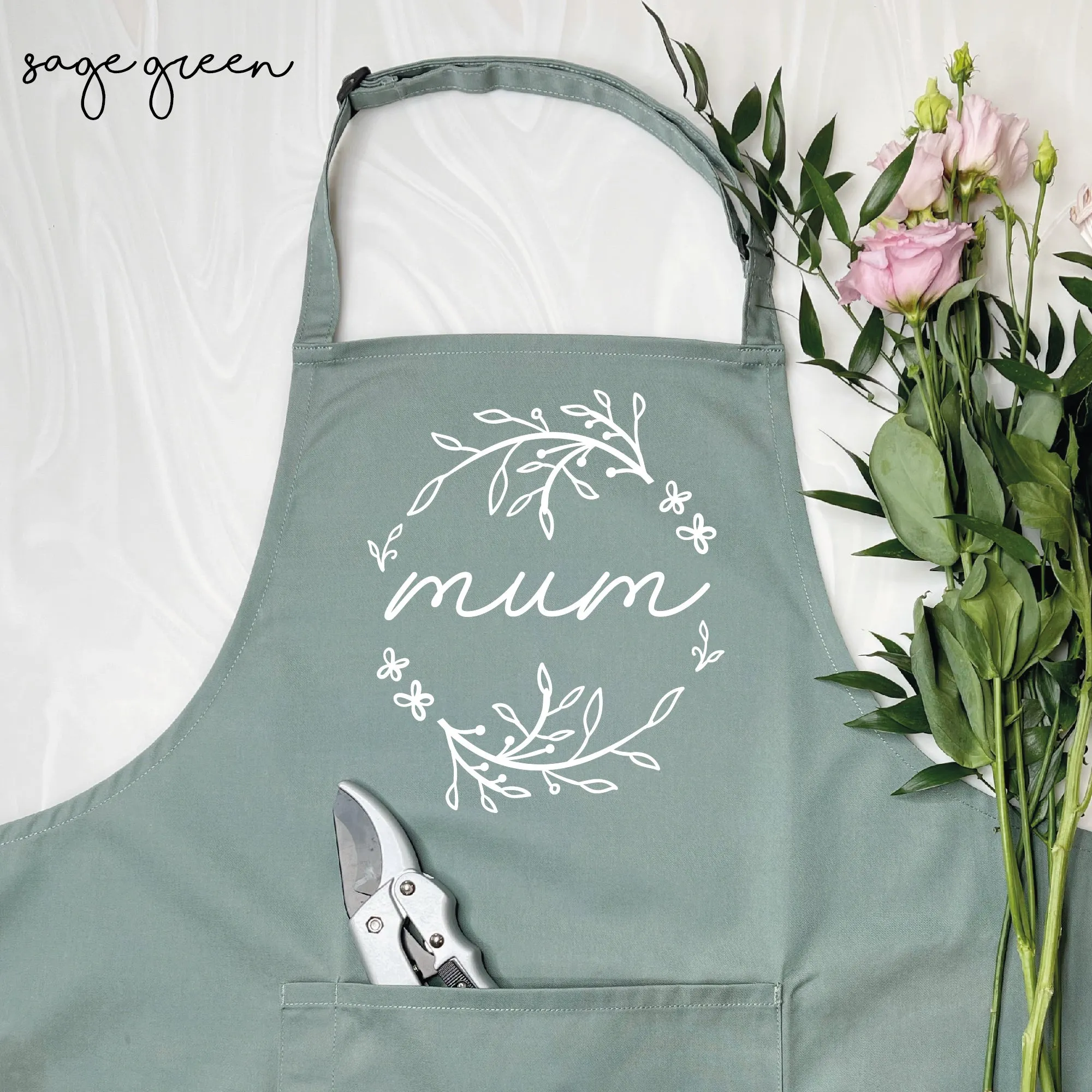 Botanical Apron For Mum