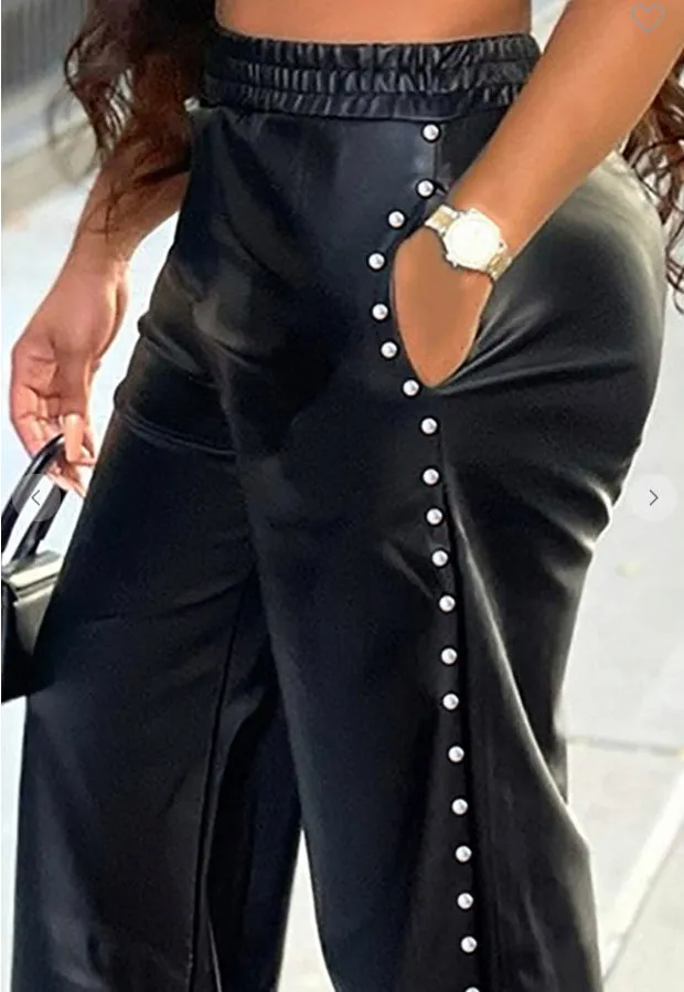 Bristol Black Studded Pants