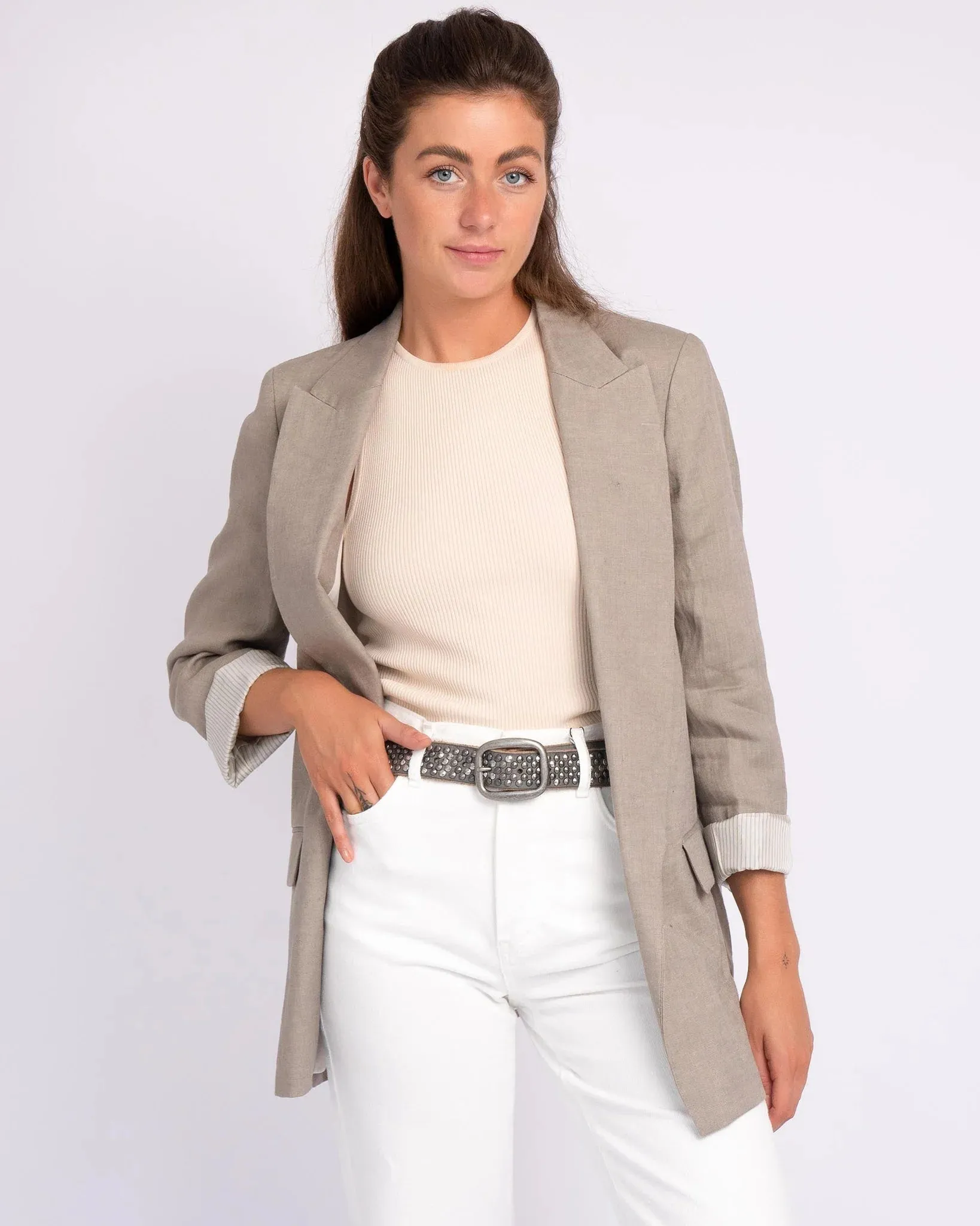 Britta l Pyramid Multi Studded Leather Belt