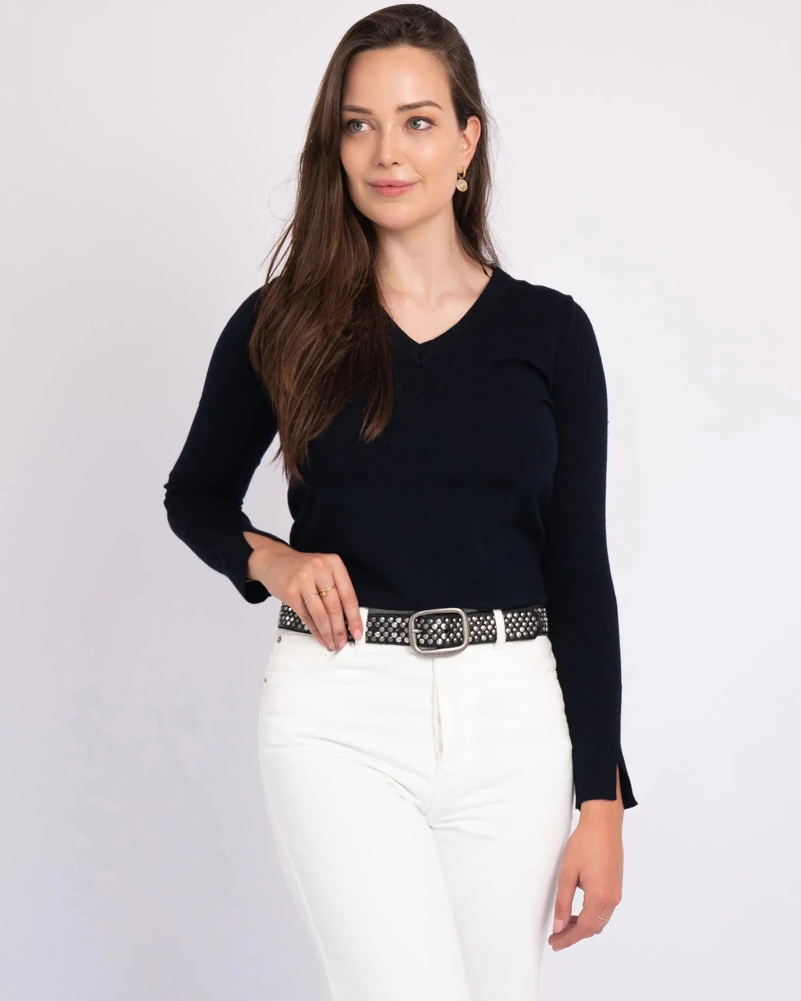 Britta l Pyramid Multi Studded Leather Belt