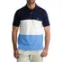 Chaps Men's Classic Fit Short Sleeve Recycled Poly Blend Colorblock Pique Polo