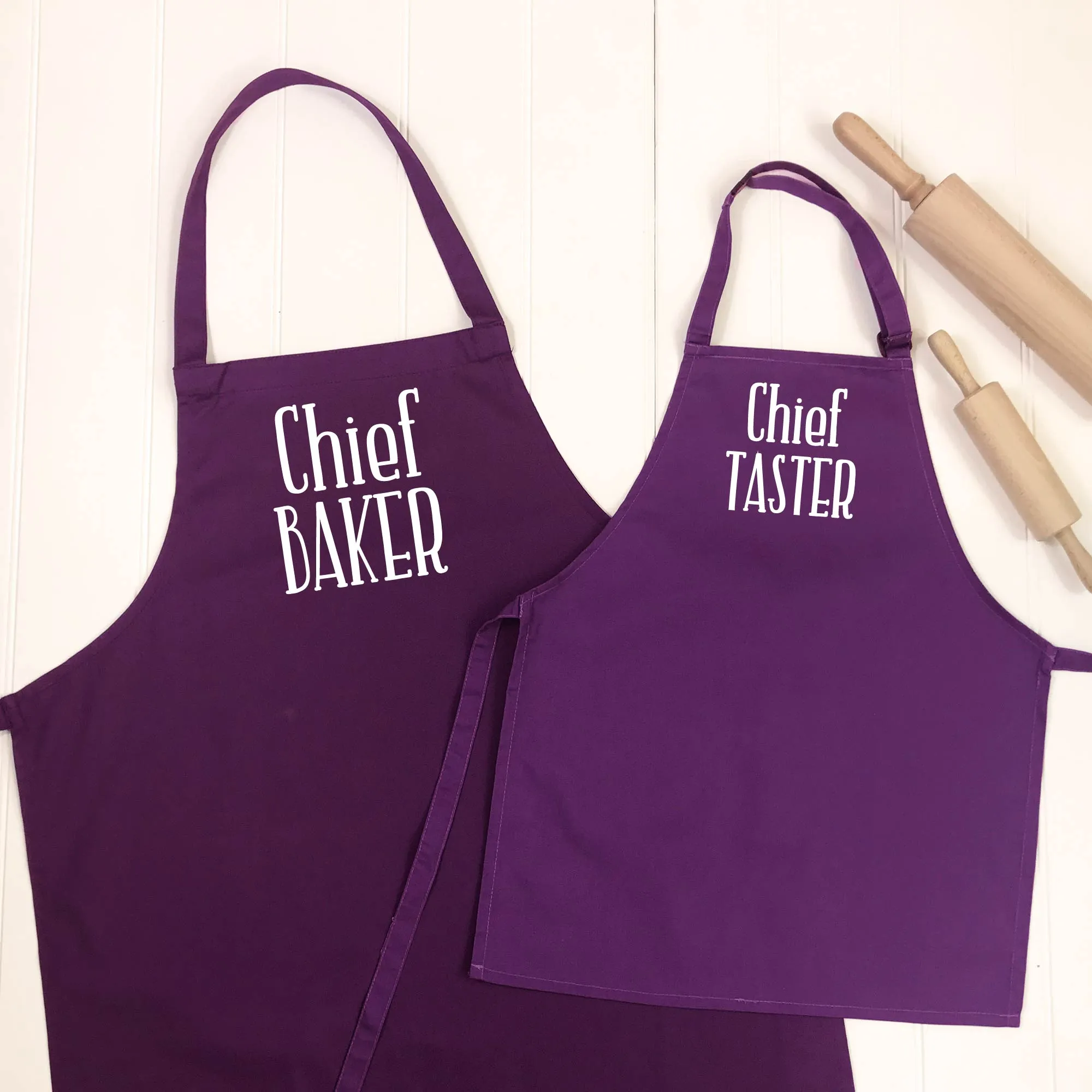 Chief Baker / Chief Taster Matching Apron Set