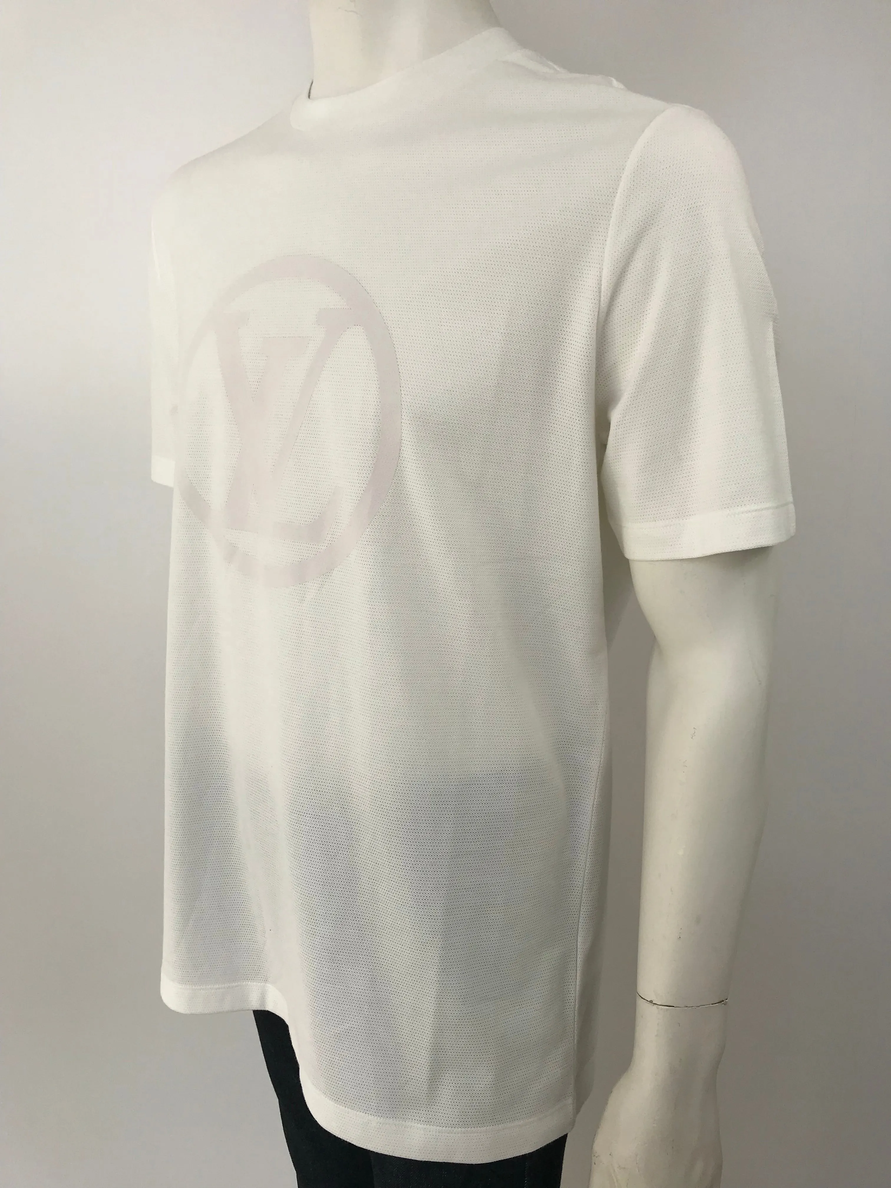 Circled LV Print T-Shirt