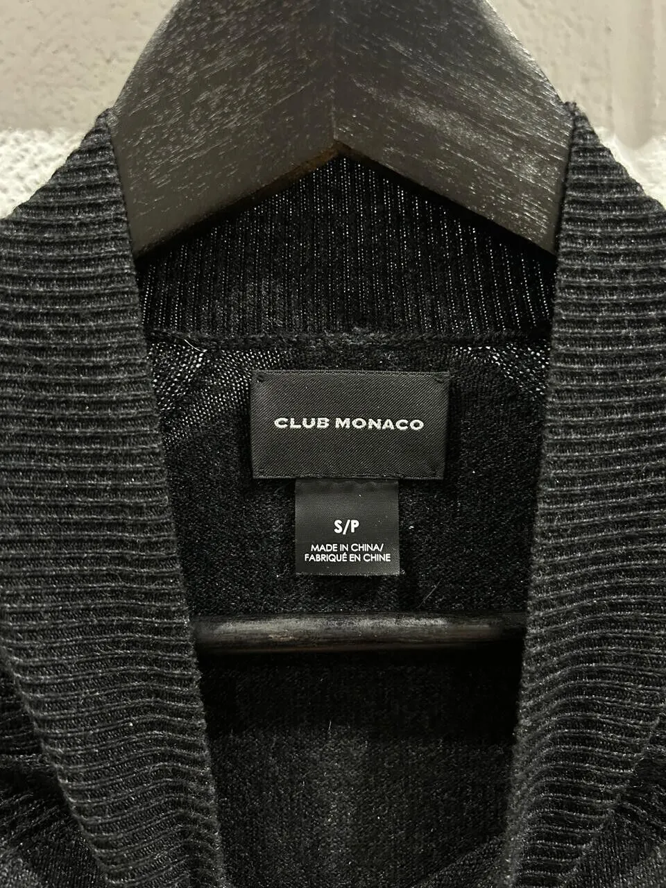 Club Monaco Dark Grey Men's Sweater Size S