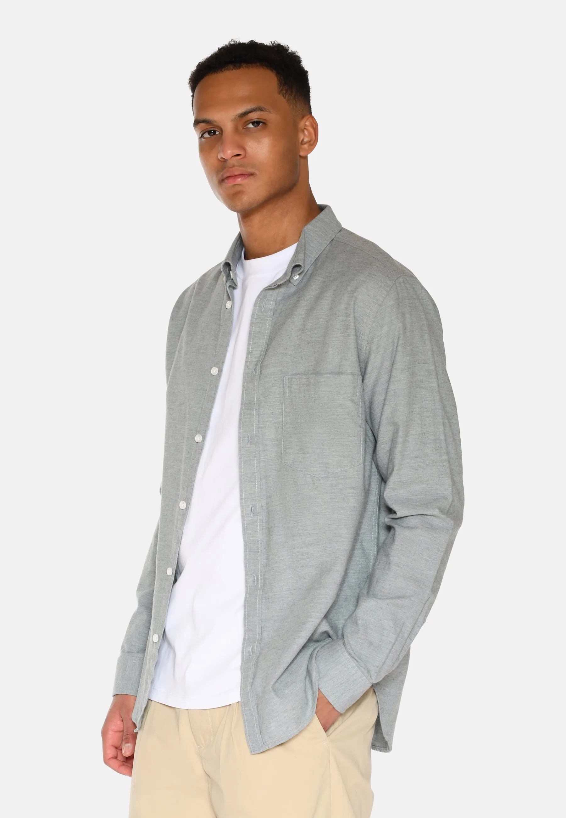 Colt long sleeved reg shirt 0063 - Gray Mist