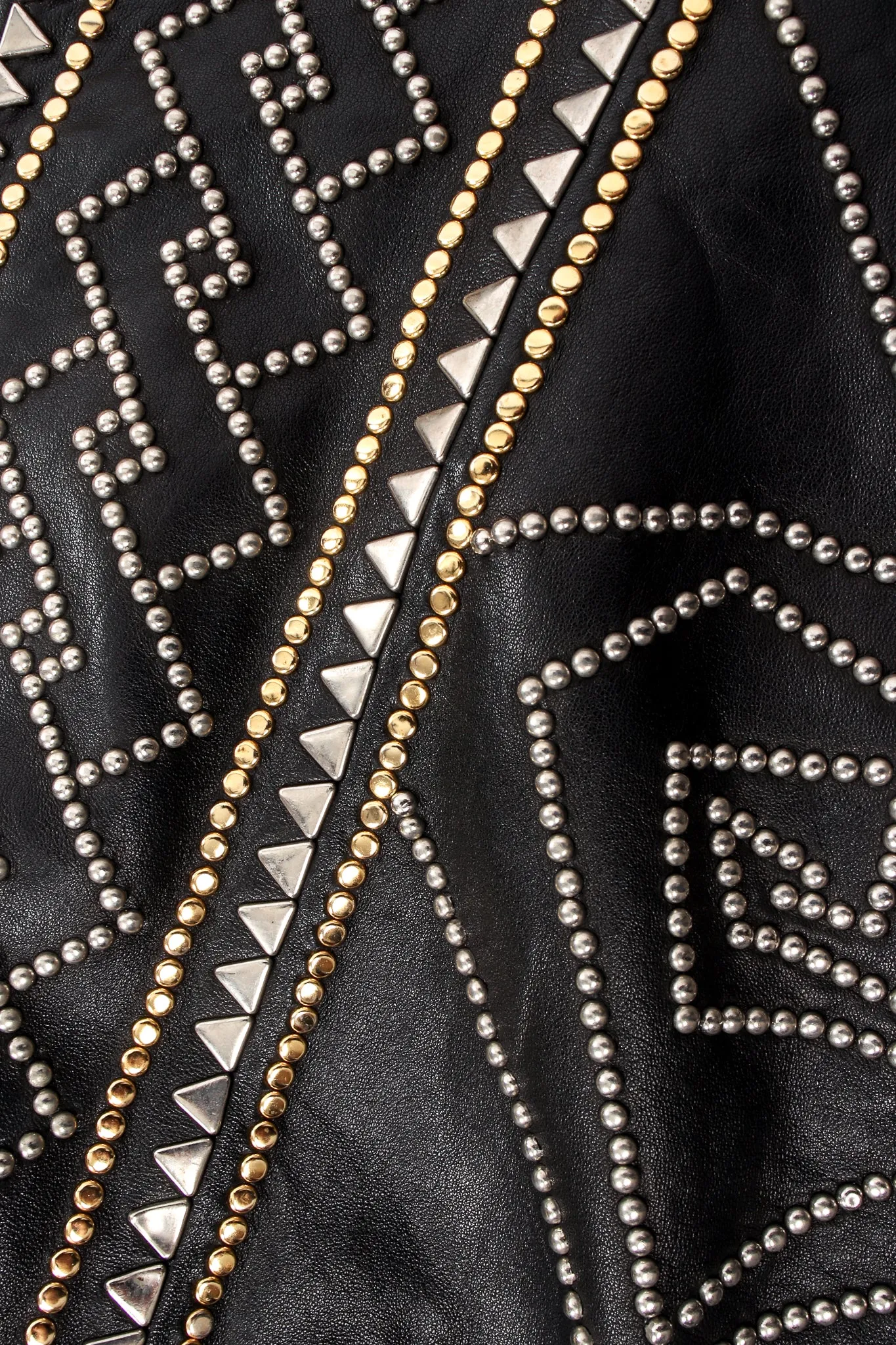 Compass Studded Leather Jacket