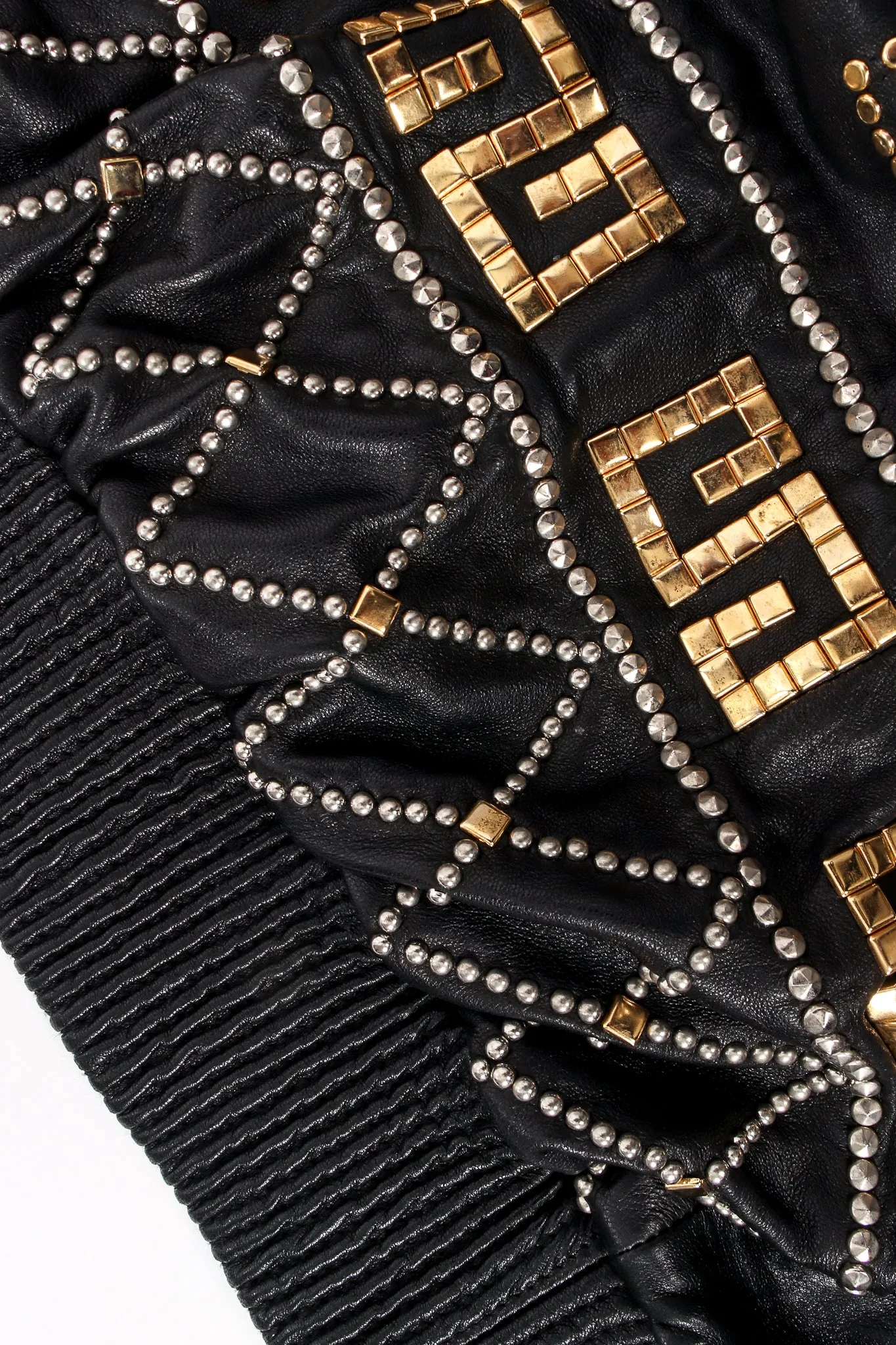 Compass Studded Leather Jacket