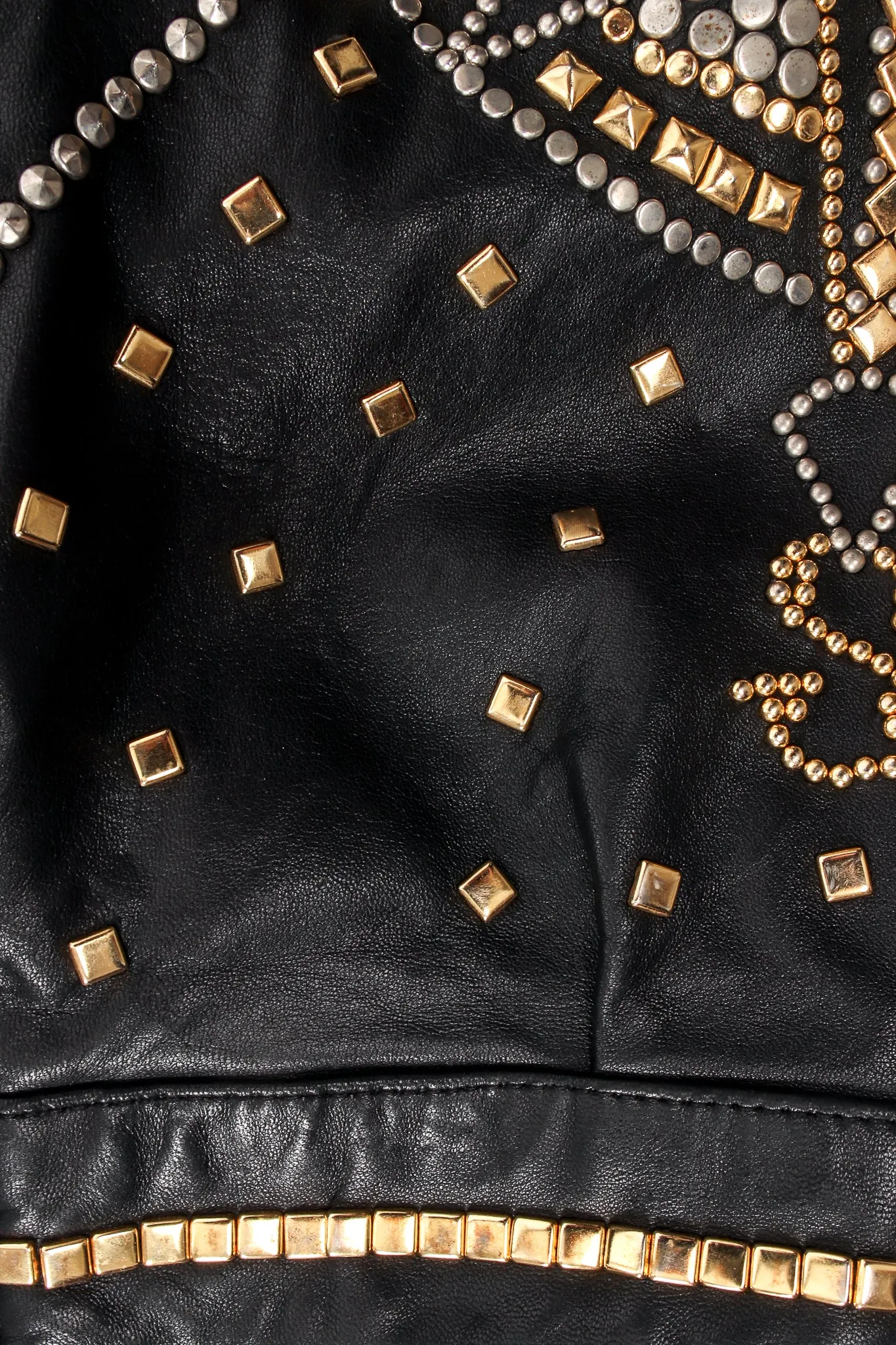 Compass Studded Leather Jacket