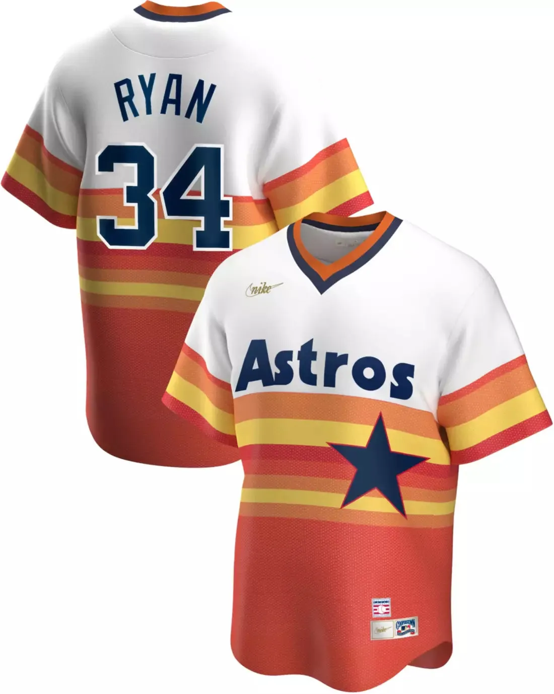 Cooperstown Collection Player Jersey- Houson Astros Nolan Ryan