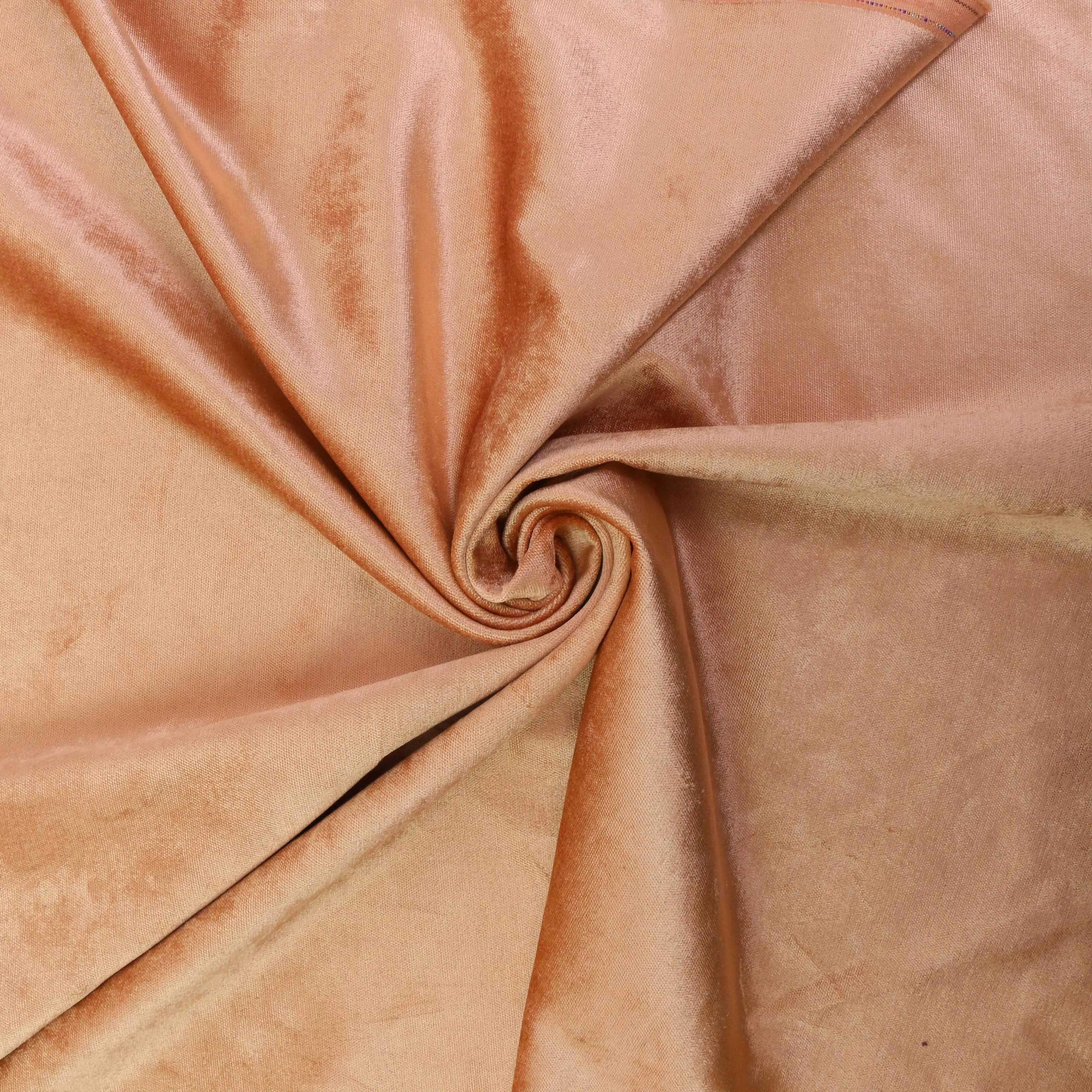 Cotton Velvet fabric - Pale peach