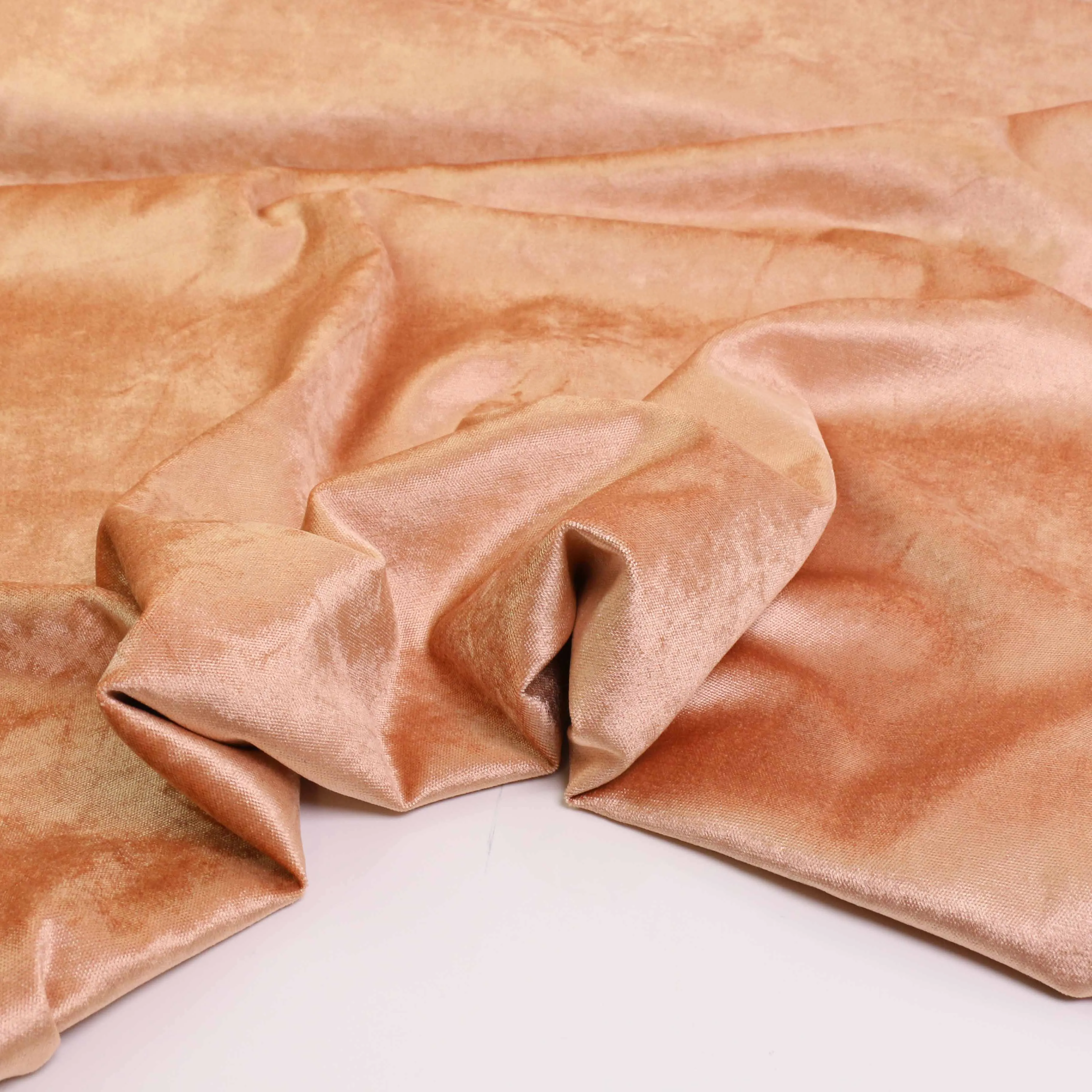 Cotton Velvet fabric - Pale peach