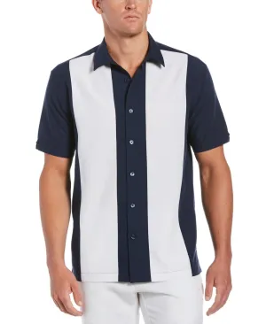 Cubavera Men's Retro Colorblock-Panel Button Up Shirt