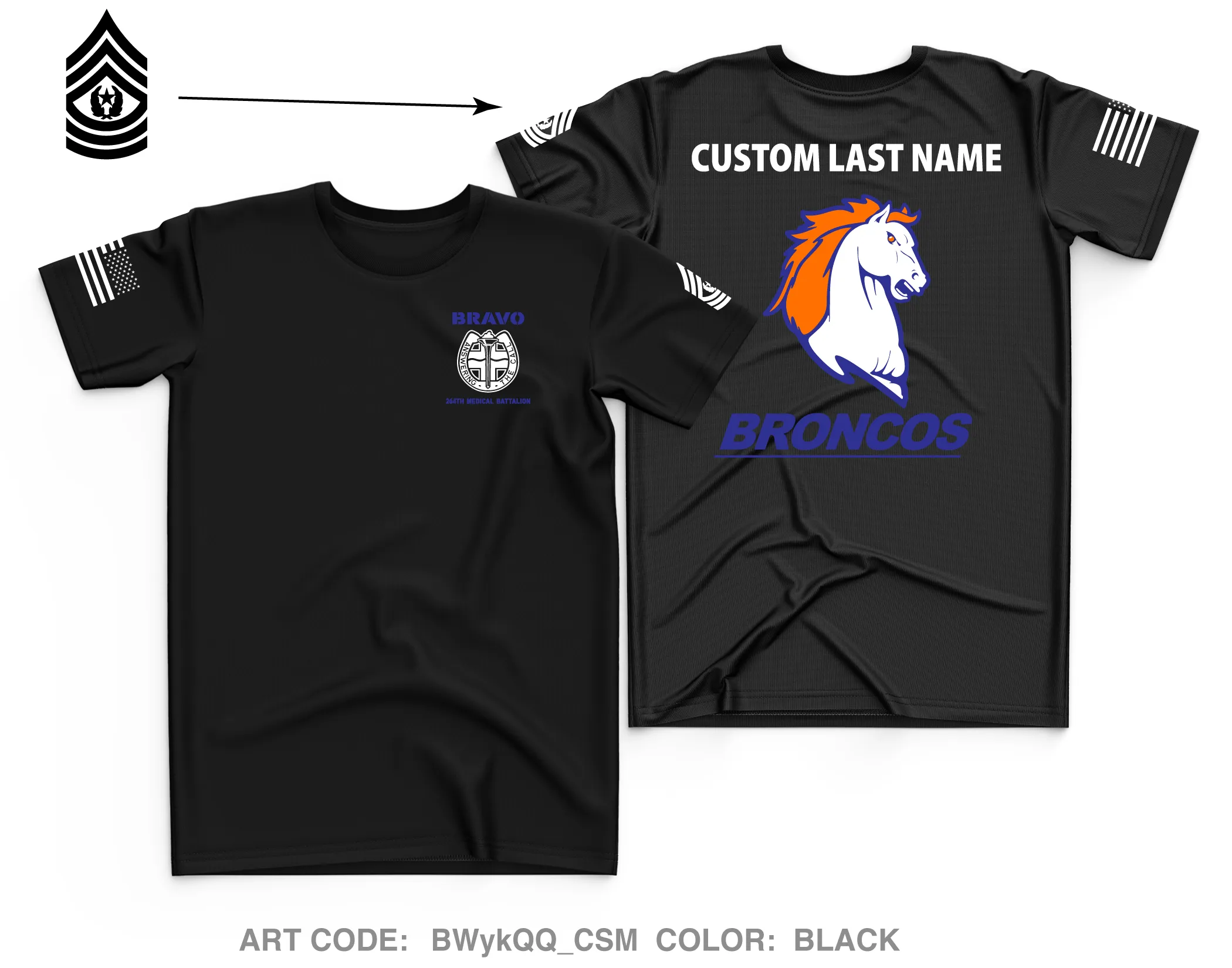CUSTOM B Co 264th MED BN Core Men's SS Performance Tee - BWykQQ_CSM