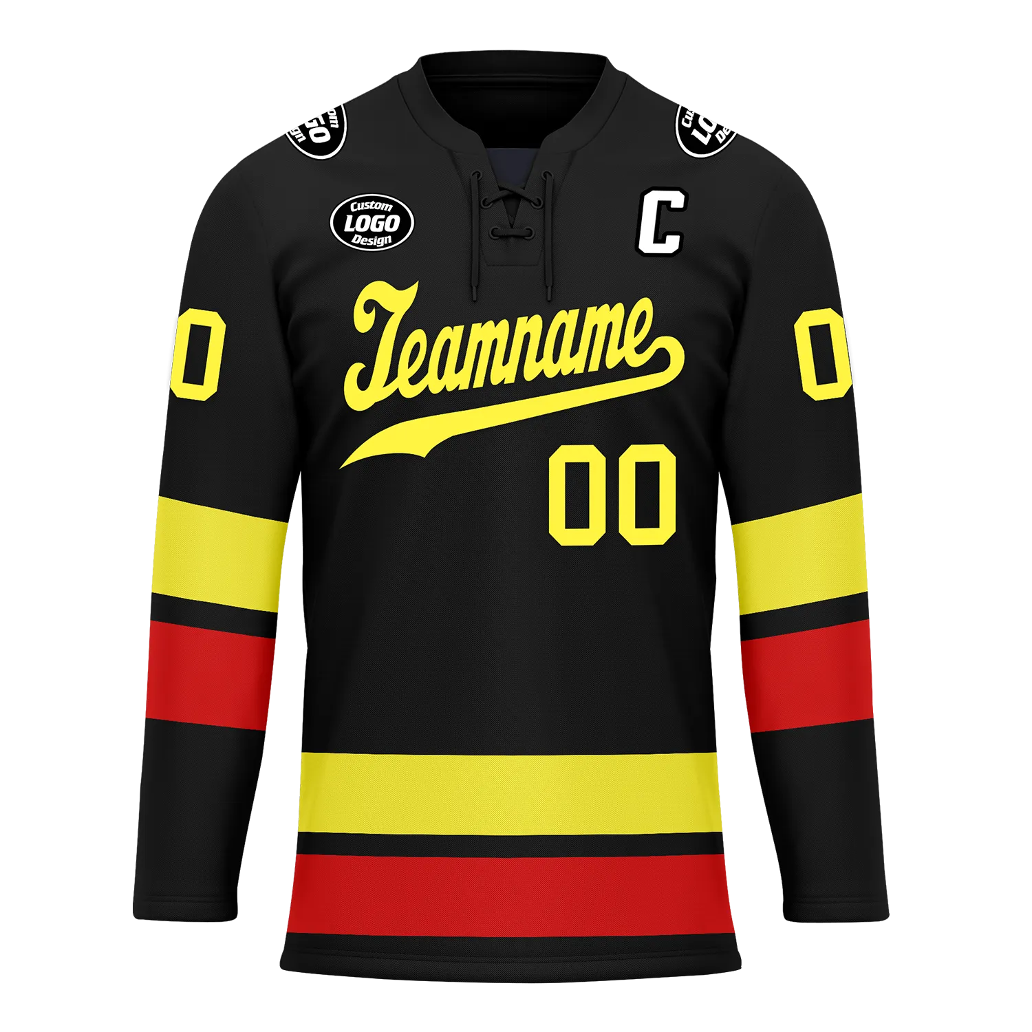 Custom Black Personalized Hockey Jersey HCKJ01-D0a70dd