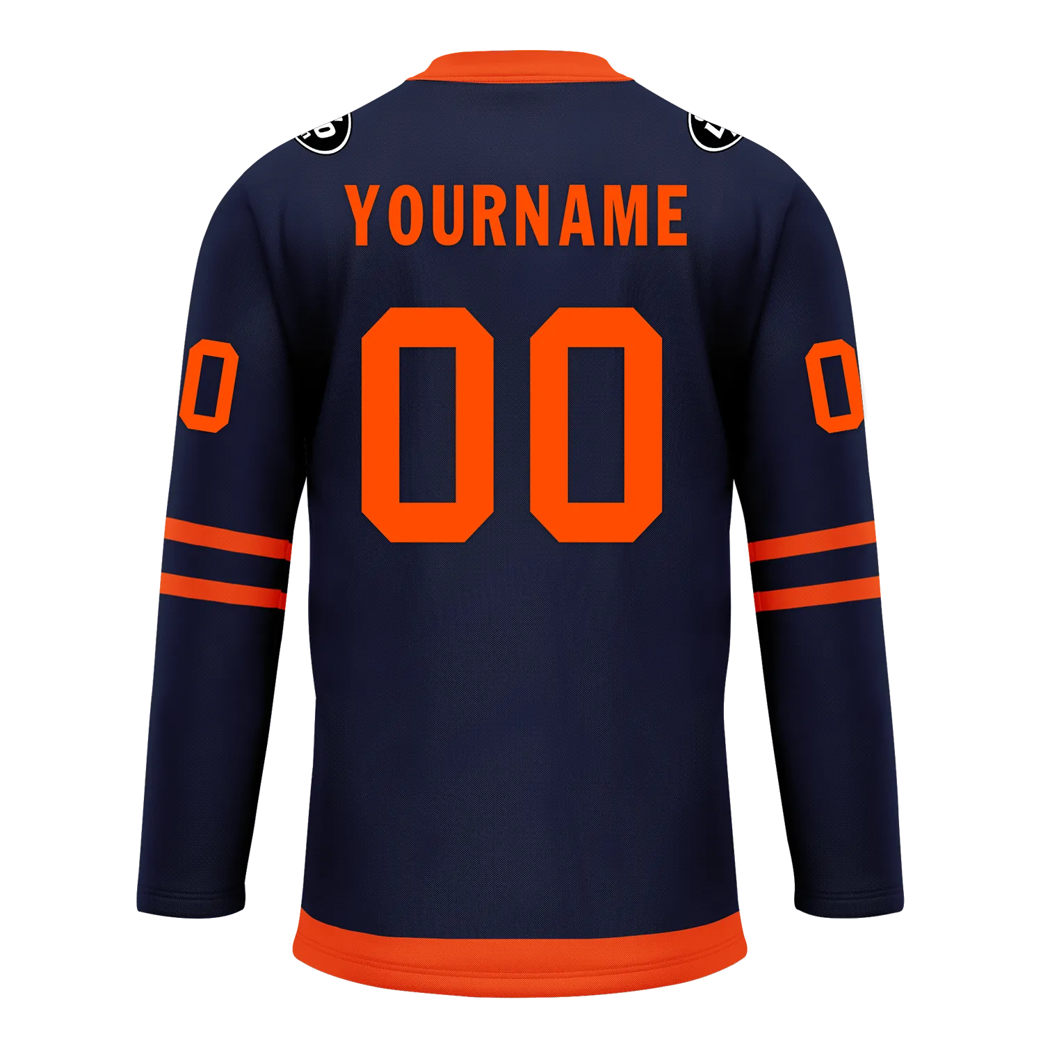 Custom Blue Orange Personalized Hockey Jersey HCKJ01-D0a70c8
