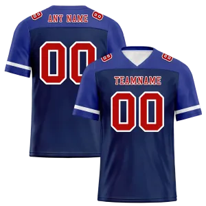 Custom Blue Raglan Sleeves Brown Personalized Authentic Football Jersey FBJ02-bc0f0bc