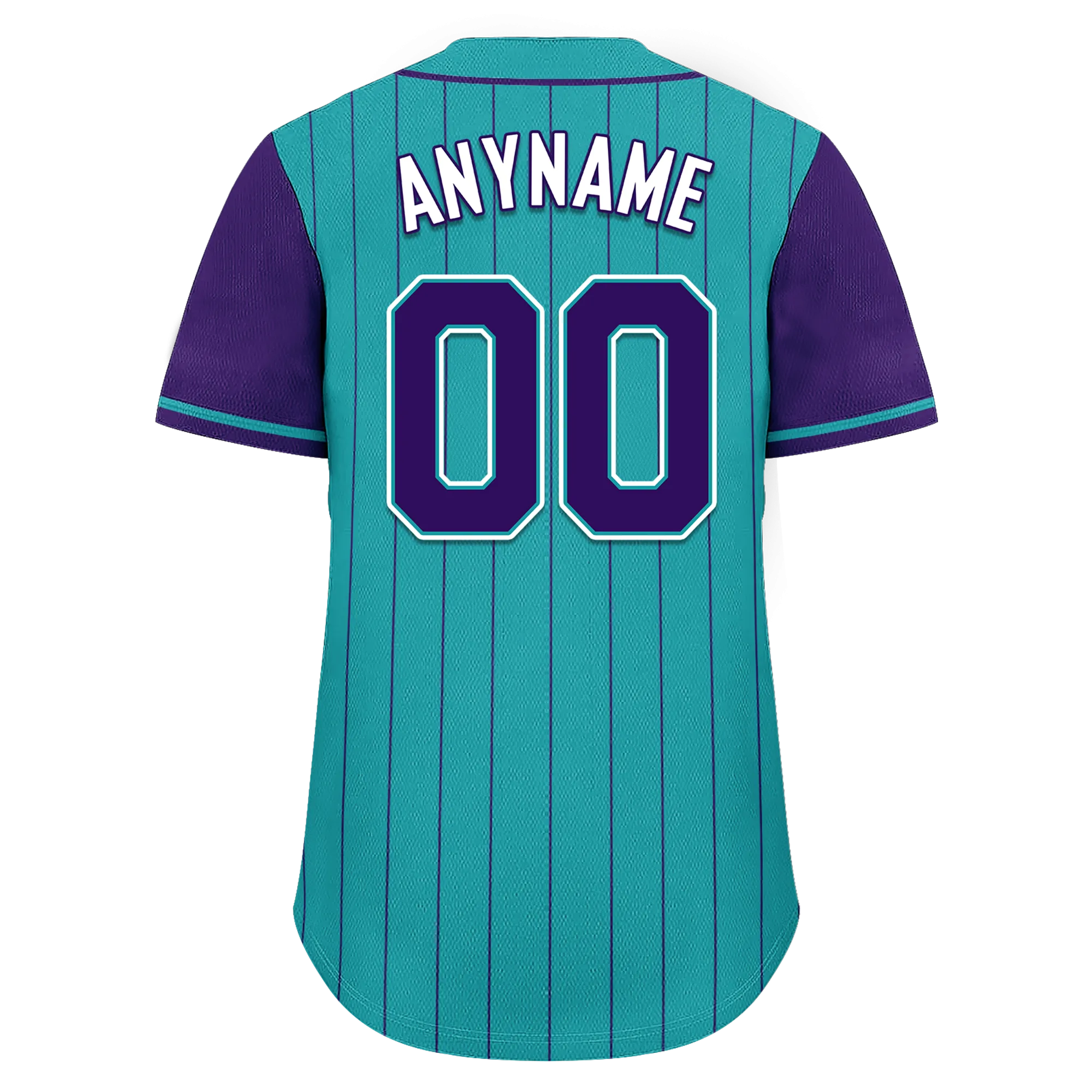 Custom Cyan Purple Stripe Fashion Personalized Authentic Baseball Jersey BSBJ01-D017247