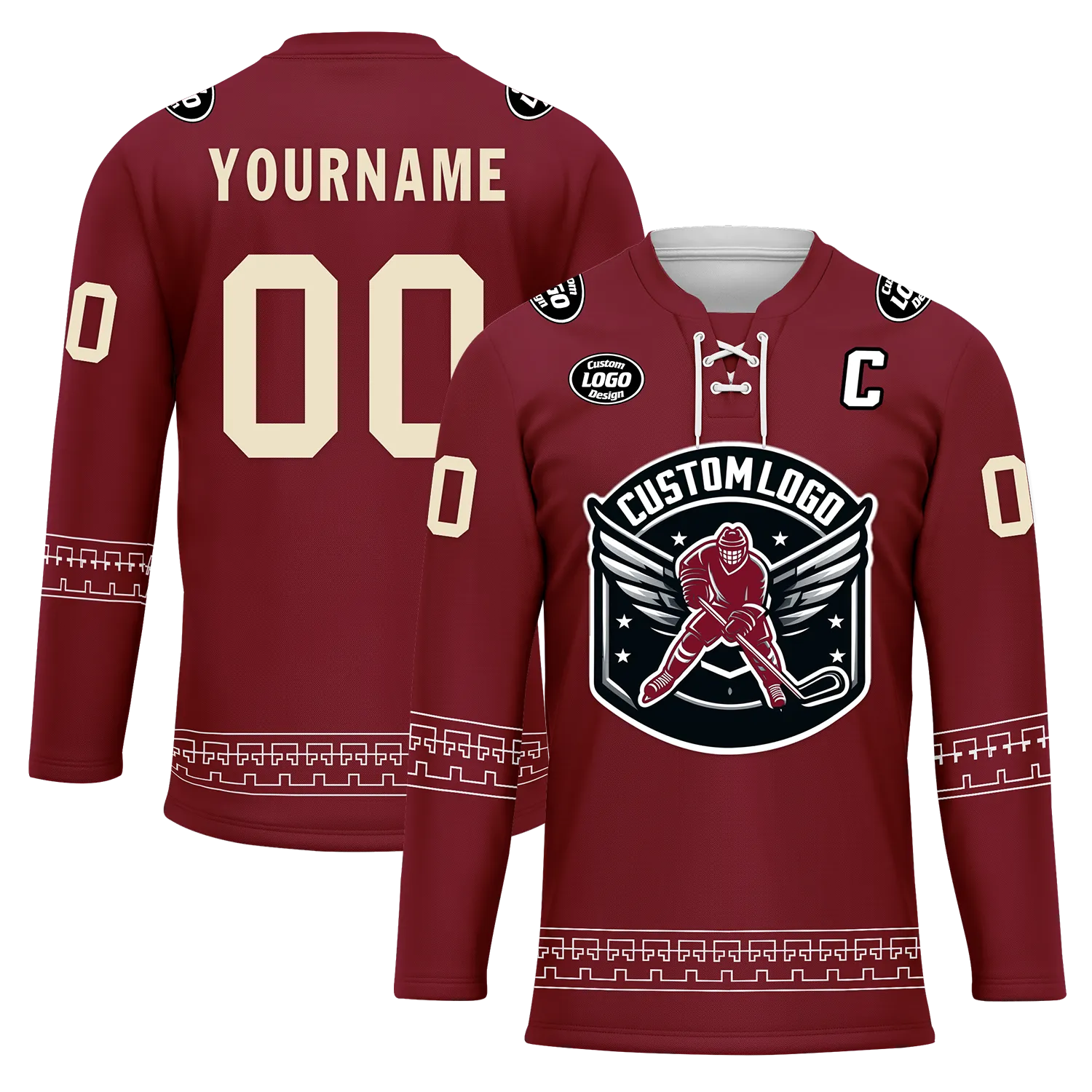 Custom Red Personalized Hockey Jersey HCKJ01-D0a70fd