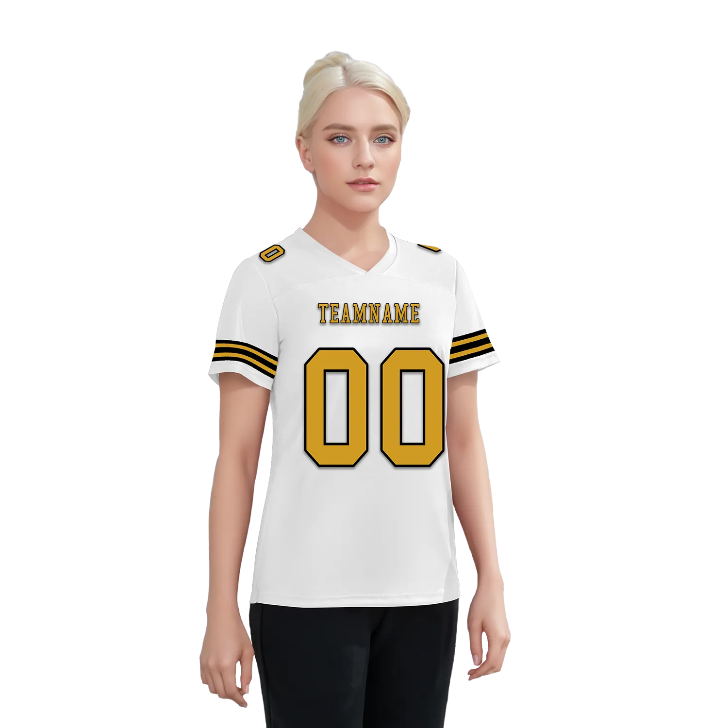 Custom White Classic Style Personalized Authentic Football Jersey FBJ02-bd0a70a0