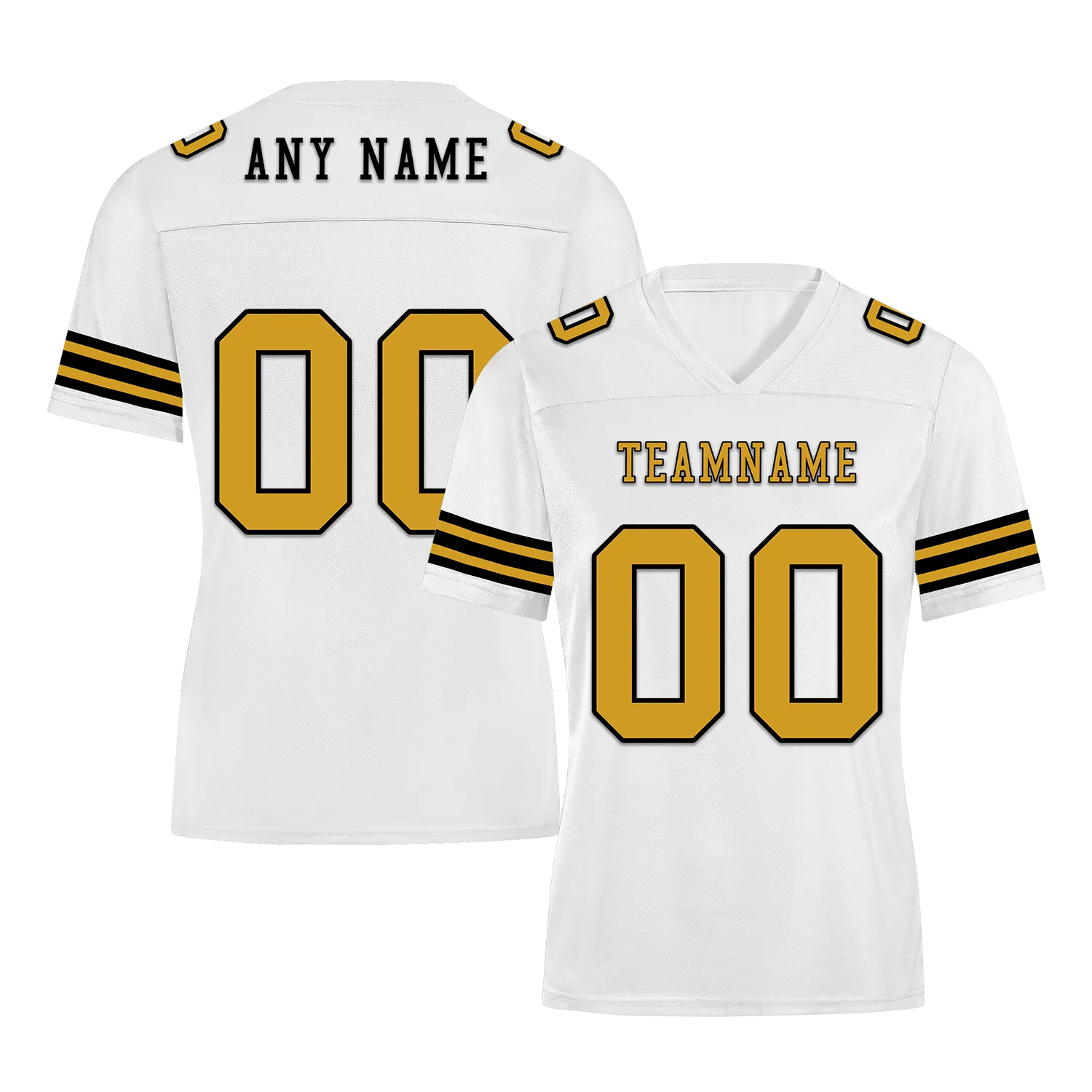 Custom White Classic Style Personalized Authentic Football Jersey FBJ02-bd0a70a0