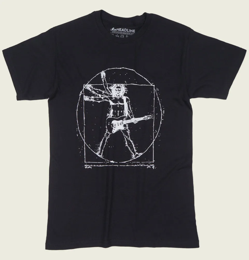 DA VINCI VITRUVIAN ROCK MAN Unisex T-shirt